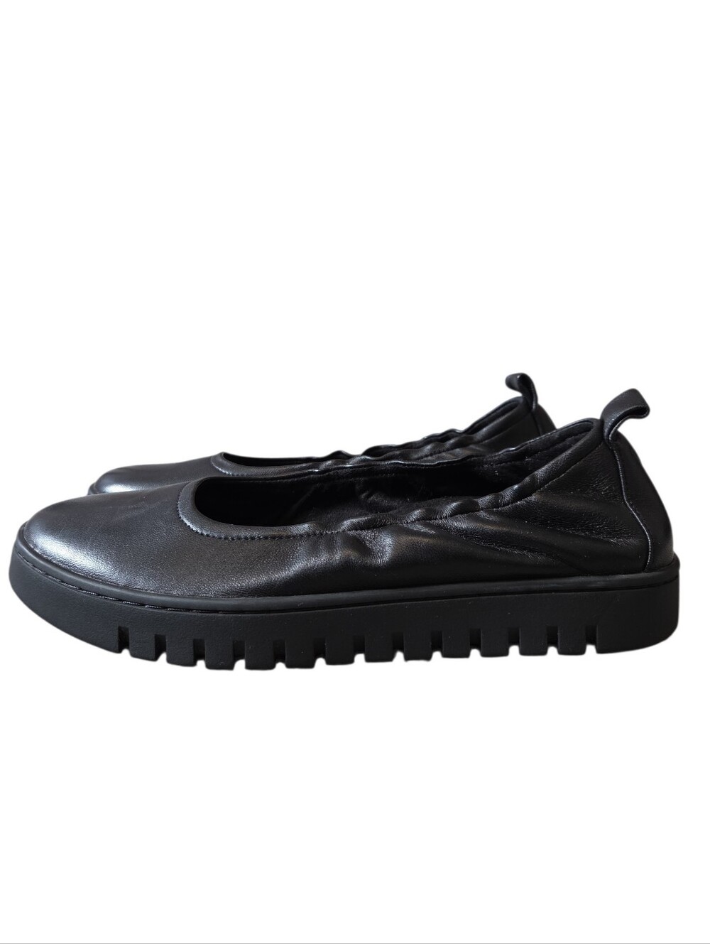 Vionic Uptown Ballet Black Slip On Leather Shoes 9 - Picture 3 of 10
